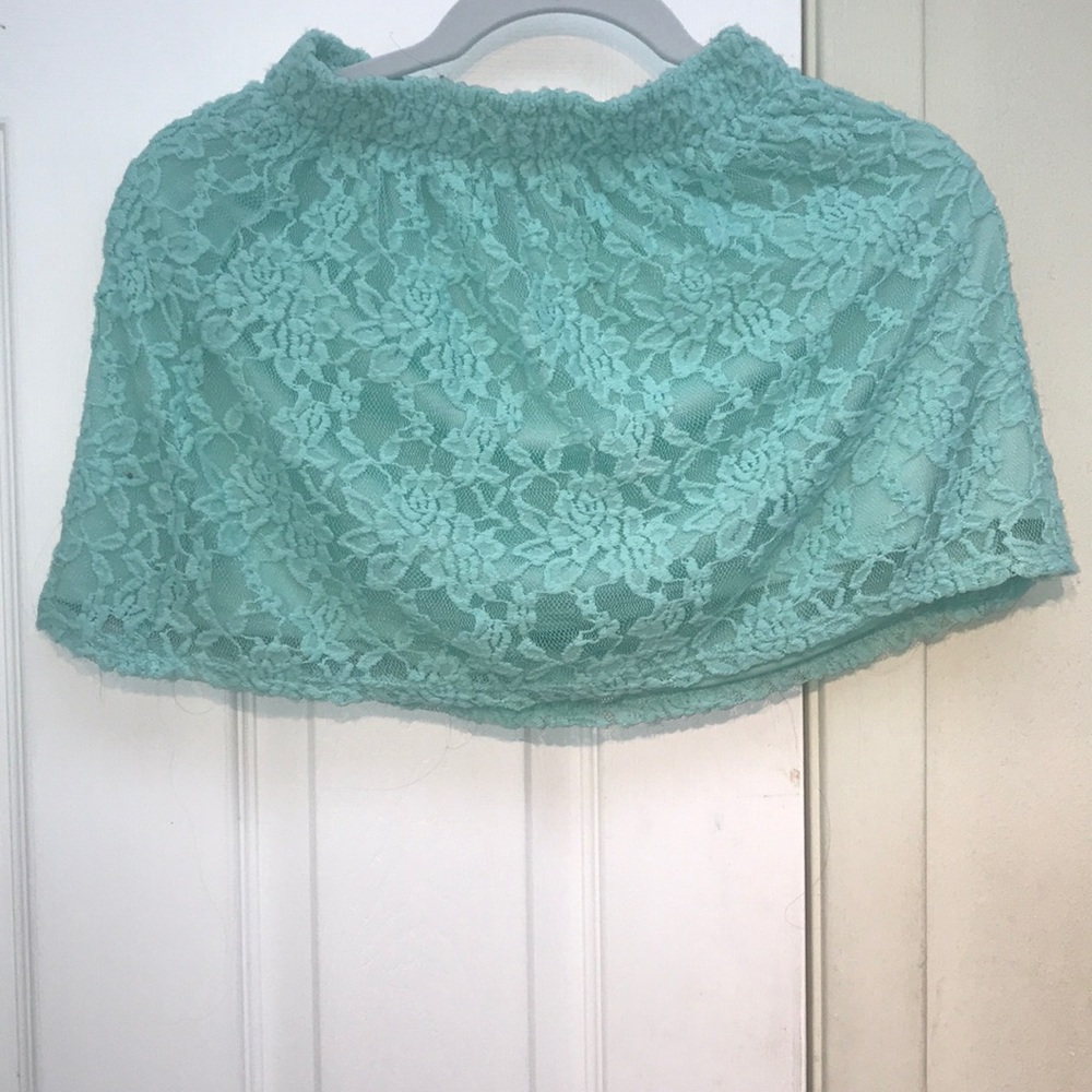 teal girls skirt